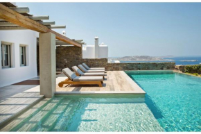 Elegant Mykonos Villa - Villa White Satin - Private Gym - 4 Bedrooms - Sea View